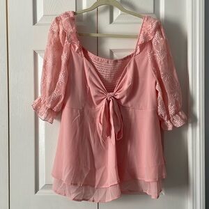 EVALESS Sweetheart Neck Blouse